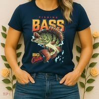 Fishing Bass Bitch Catch Women's T-Shirt thumb 2