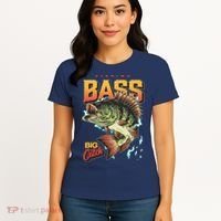 Fishing Bass Bitch Catch Women's T-Shirt thumb 4