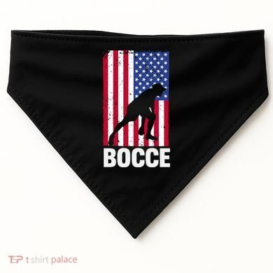 Funny Bocce Ball Gift USA-Made Doggie Bandana