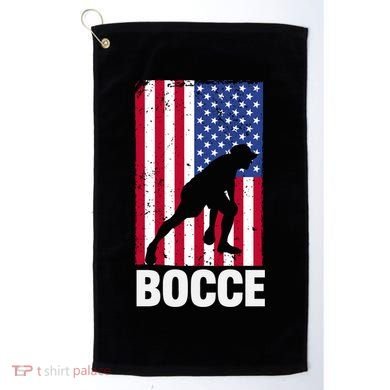 Funny Bocce Ball Gift Golf Towel