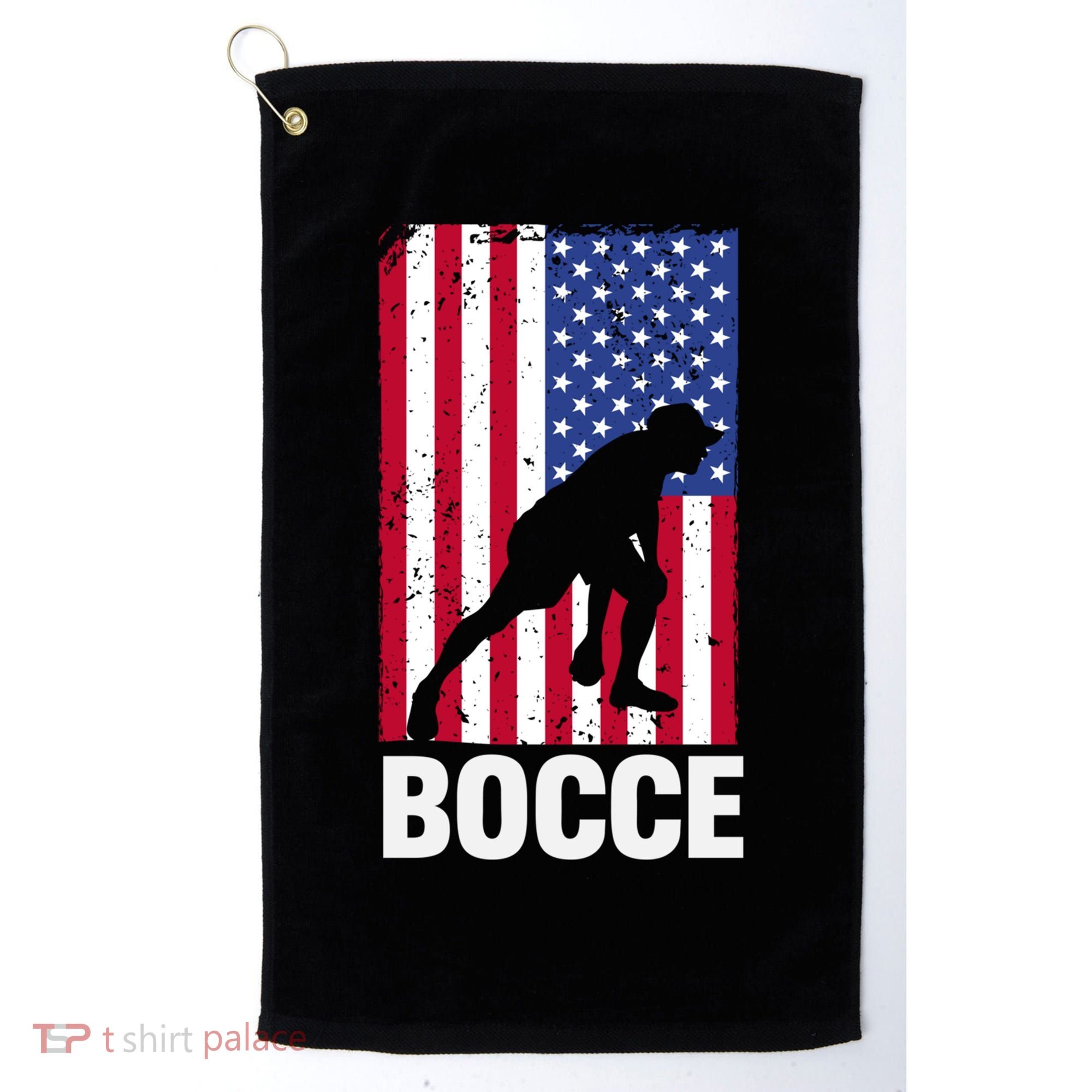 Funny Bocce Ball Gift Golf Towel
