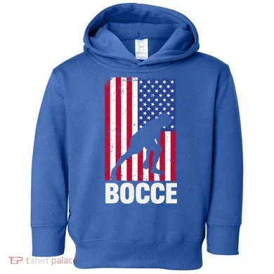 Funny Bocce Ball Gift Toddler Hoodie