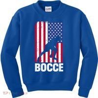 Funny Bocce Ball Gift Kids Sweatshirt thumb 0