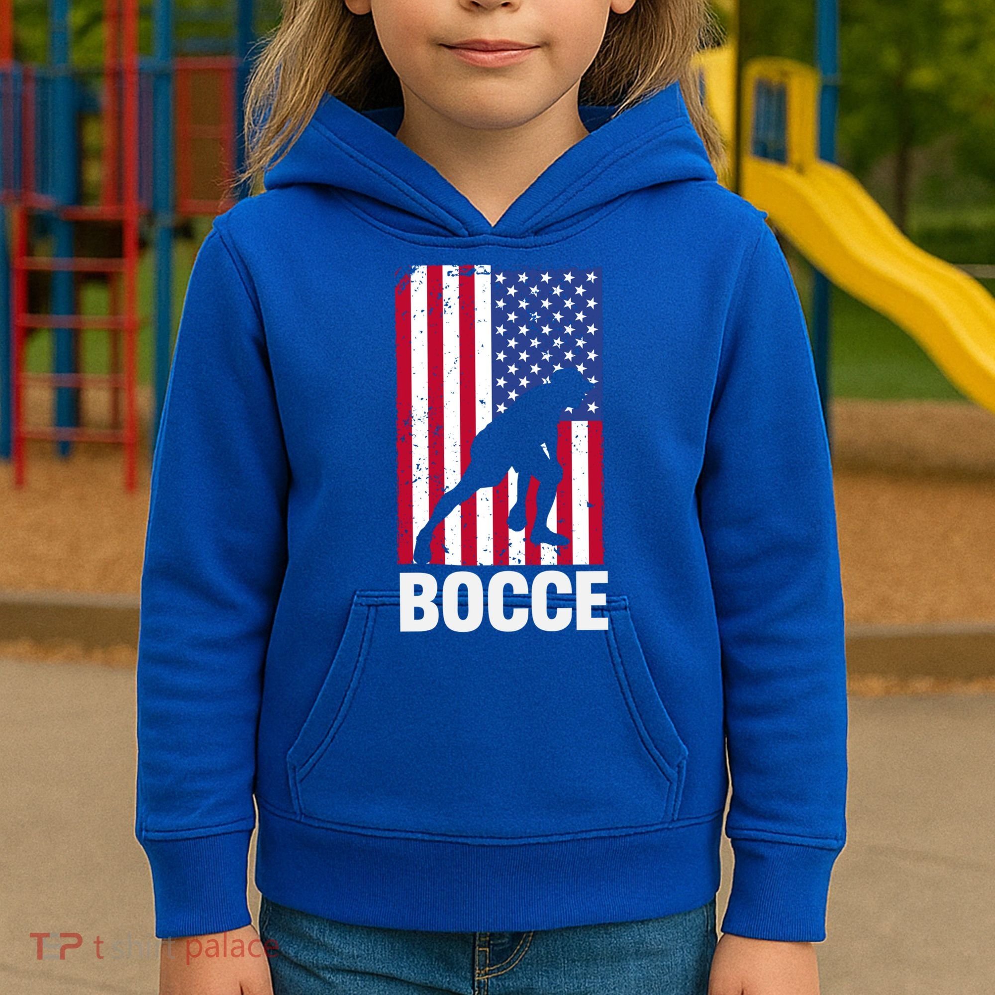 Funny Bocce Ball Gift Kids Hoodie