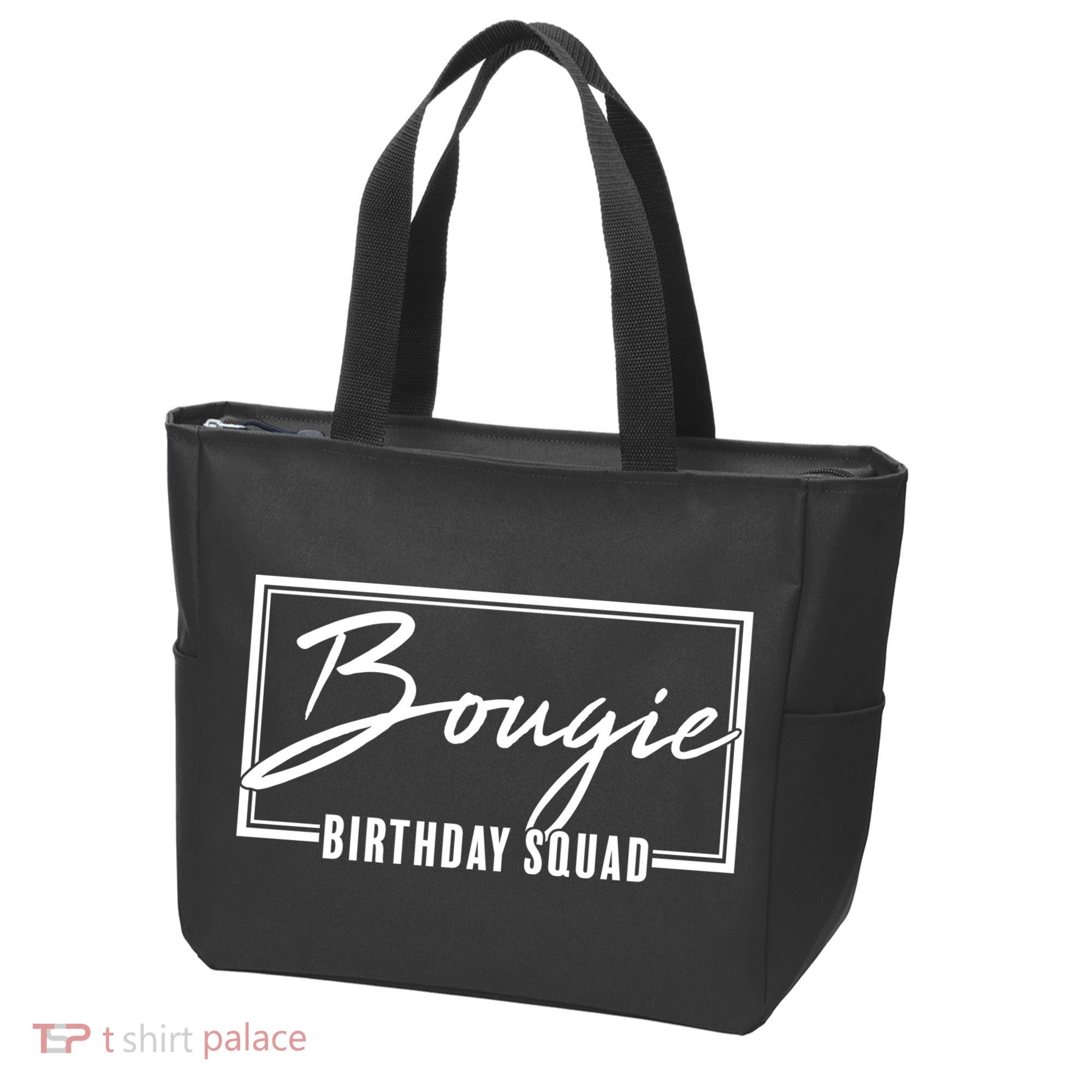 Funny Bougie Birthday Squad Matching Group Shirts Tote Bag