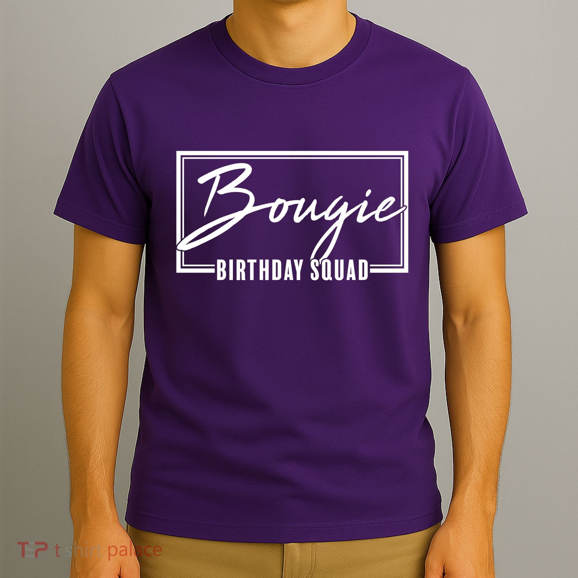 Funny Bougie Birthday Squad Matching Group Shirts T-Shirt