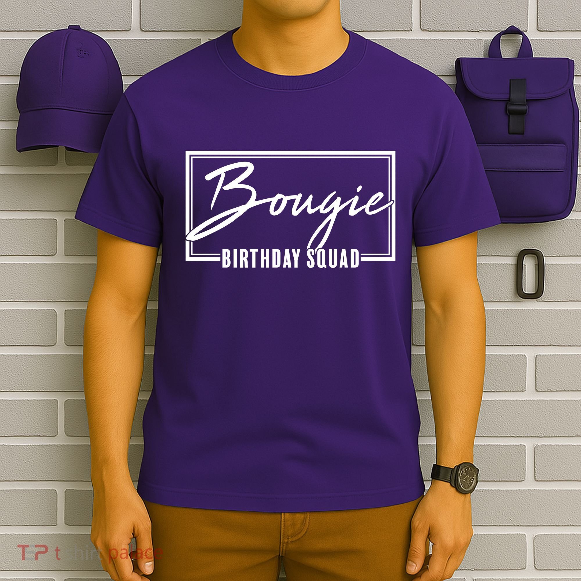 Funny Bougie Birthday Squad Matching Group Shirts T-Shirt