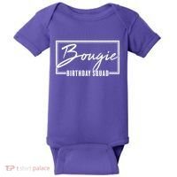 Funny Bougie Birthday Squad Matching Group Shirts Baby Bodysuit thumb 0