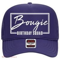 Funny Bougie Birthday Squad Matching Group Shirts Hat thumb 0