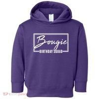 Funny Bougie Birthday Squad Matching Group Shirts Toddler Hoodie thumb 0