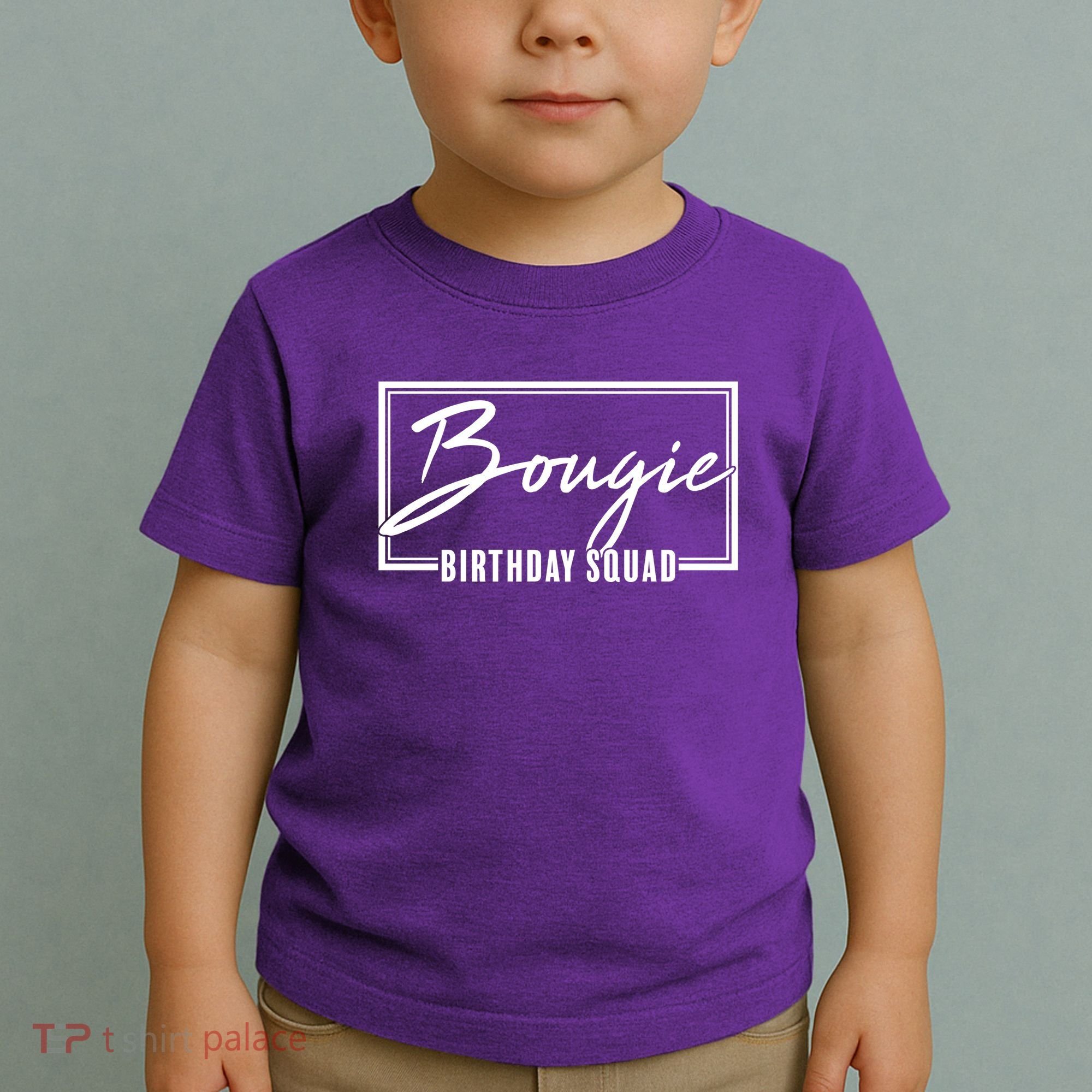 Funny Bougie Birthday Squad Matching Group Shirts Toddler T-Shirt