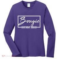 Funny Bougie Birthday Squad Matching Group Shirts Women's Long Sleeve Shirt thumb 0