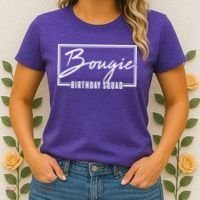 Funny Bougie Birthday Squad Matching Group Shirts Women's T-Shirt thumb 2