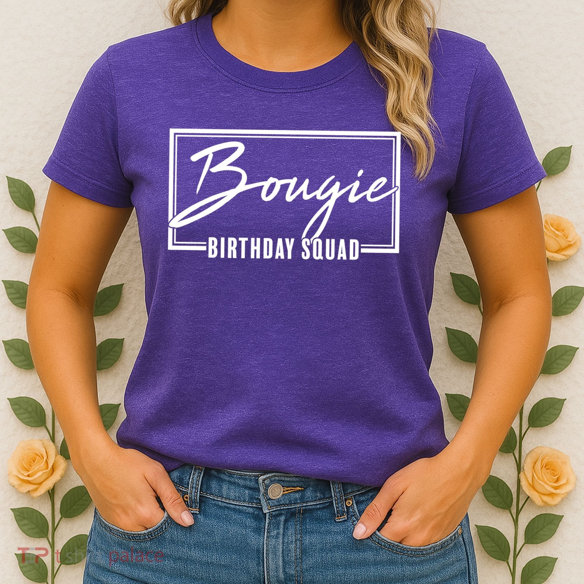 Funny Bougie Birthday Squad Matching Group Shirts Women's T-Shirt