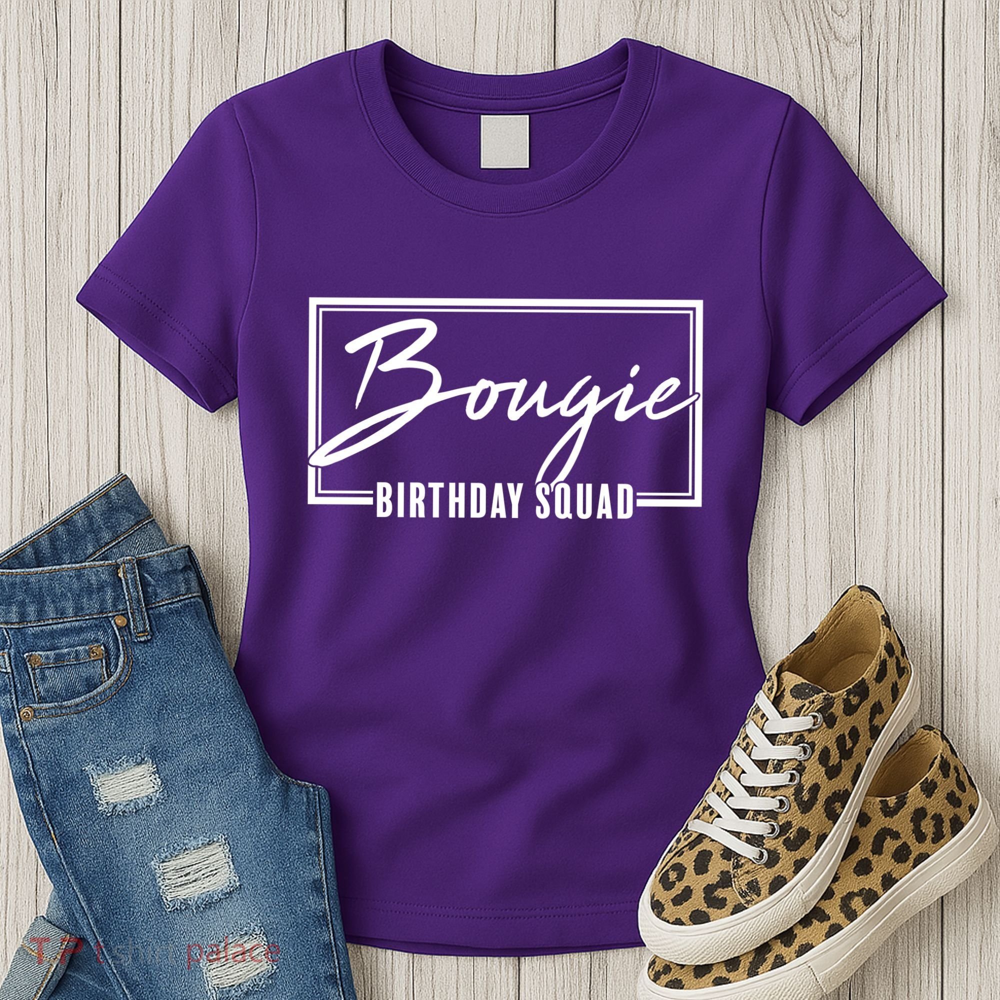 Funny Bougie Birthday Squad Matching Group Shirts Women's T-Shirt