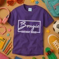 Funny Bougie Birthday Squad Matching Group Shirts Kids T-Shirt thumb 3