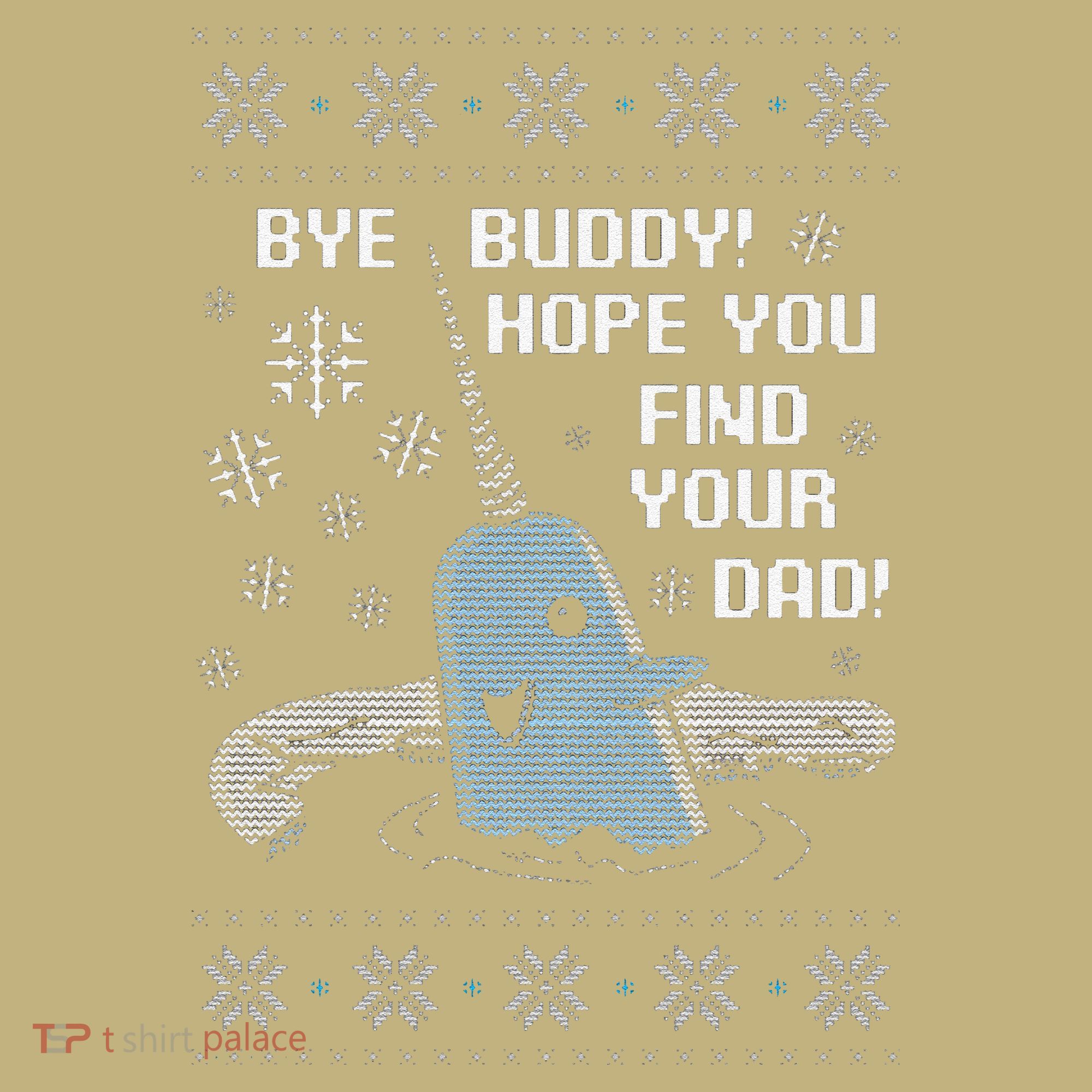 Funny Bye Buddy Christmas  Hope You Find Your Dad Elf Narwhal Hoodie