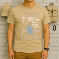 Funny Bye Buddy Christmas  Hope You Find Your Dad Elf Narwhal T-Shirt thumb 6