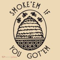 Funny Beekeeping Bee, Smoke Them Honey Bees Tee Gift Tote Bag thumb 4