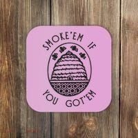 Funny Beekeeping Bee, Smoke Them Honey Bees Tee Gift Coaster thumb 0
