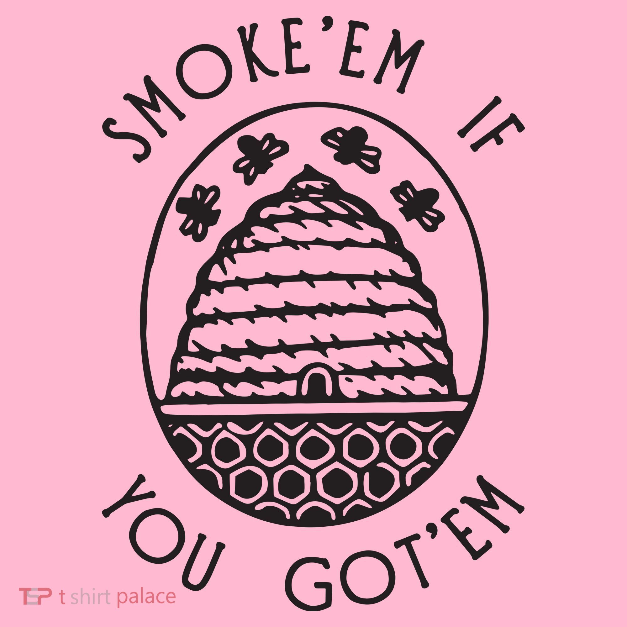 Funny Beekeeping Bee, Smoke Them Honey Bees Tee Gift Coaster