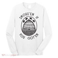 Funny Beekeeping Bee, Smoke Them Honey Bees Tee Gift Long Sleeve Shirt thumb 0