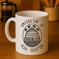 Funny Beekeeping Bee, Smoke Them Honey Bees Tee Gift Coffee Mug thumb 4