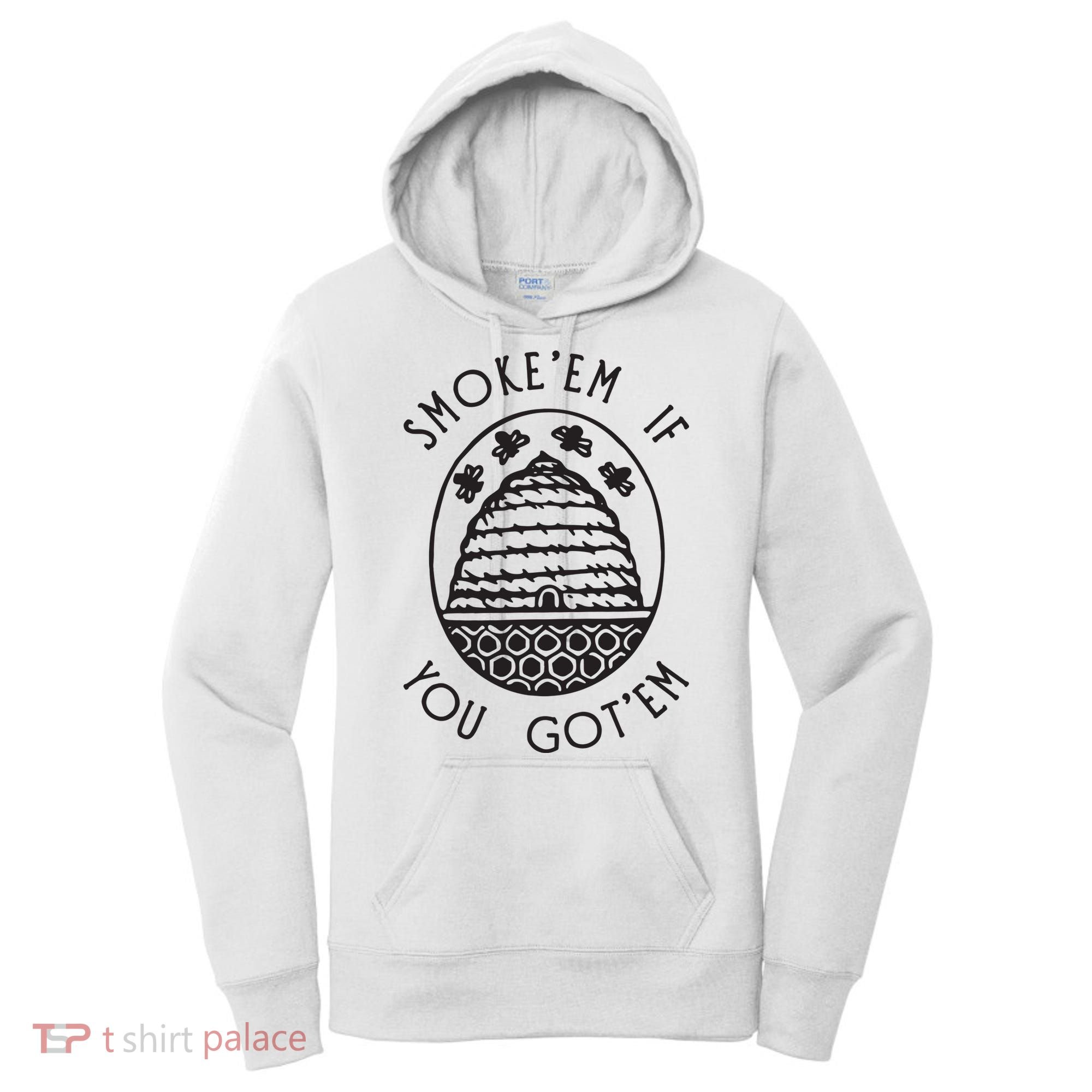 Funny Beekeeping Bee, Smoke Them Honey Bees Tee Gift Women's Hoodie