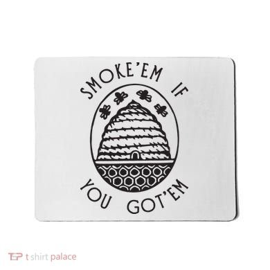Funny Beekeeping Bee, Smoke Them Honey Bees Tee Gift Mousepad