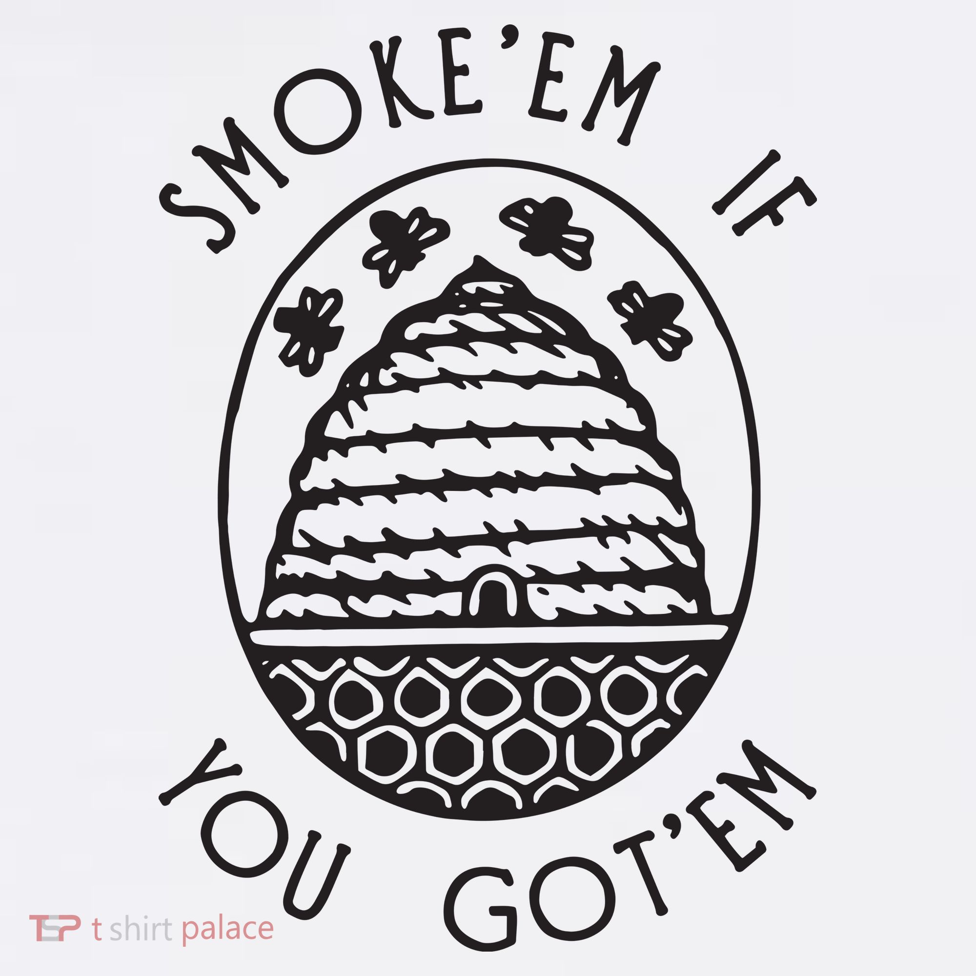 Funny Beekeeping Bee, Smoke Them Honey Bees Tee Gift Mousepad