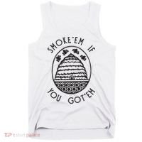 Funny Beekeeping Bee, Smoke Them Honey Bees Tee Gift Tank Top thumb 0