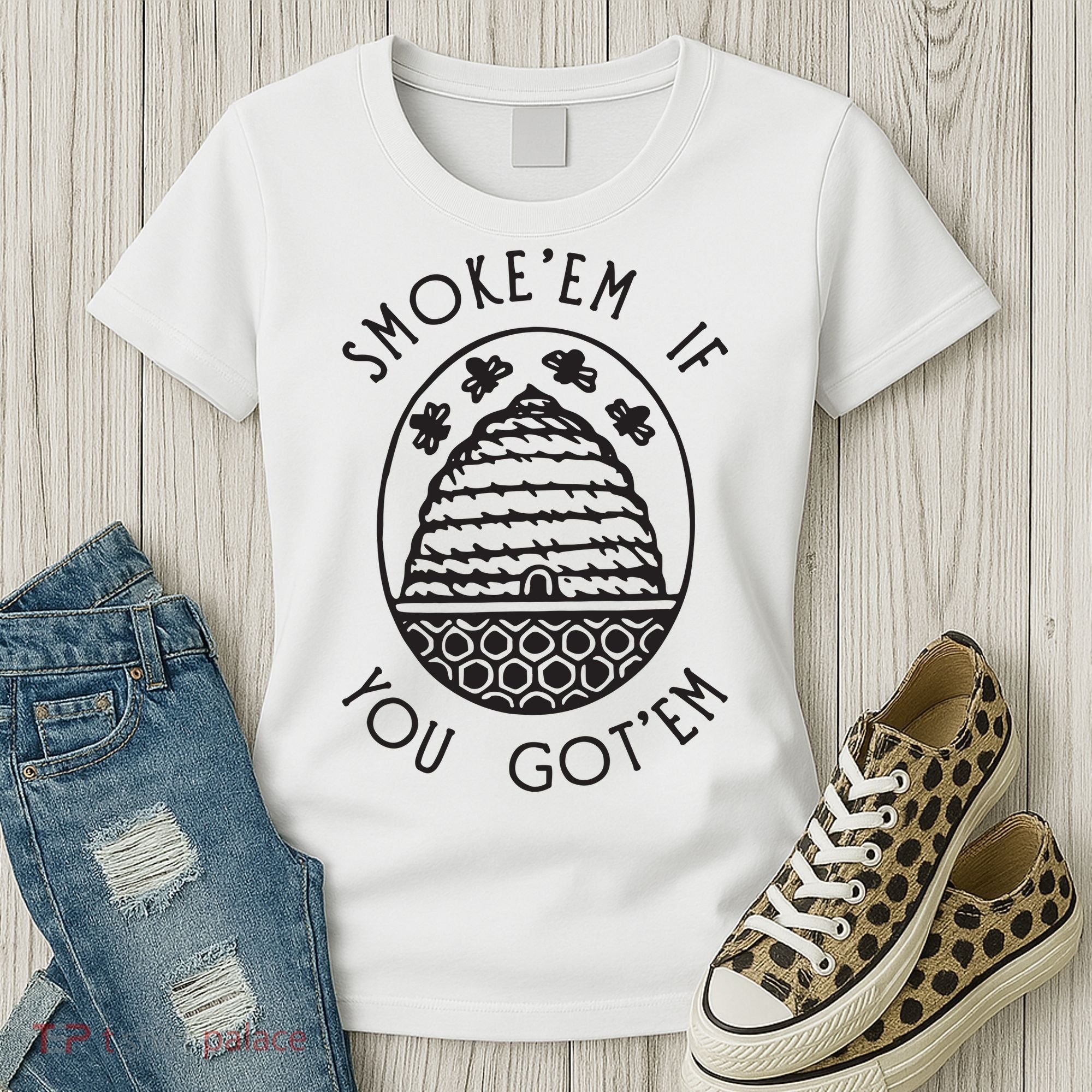 Funny Beekeeping Bee, Smoke Them Honey Bees Tee Gift Women's T-Shirt