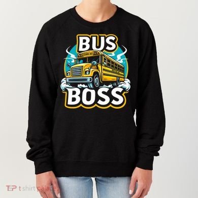 Funny Bus Boss School Bus Driver Back To School Gift Women's Sweatshirt