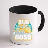 Funny Bus Boss School Bus Driver Back To School Gift Coffee Mug thumb 1