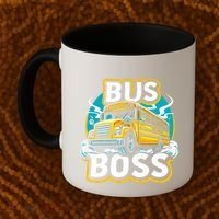 Funny Bus Boss School Bus Driver Back To School Gift Coffee Mug thumb 2