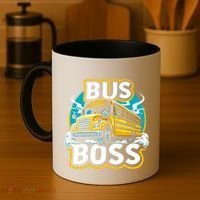 Funny Bus Boss School Bus Driver Back To School Gift Coffee Mug thumb 4