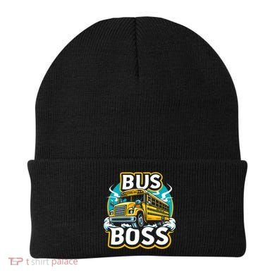 Funny Bus Boss School Bus Driver Back To School Gift Beanie