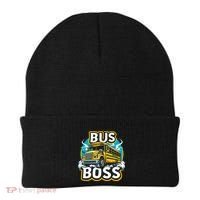 Funny Bus Boss School Bus Driver Back To School Gift Beanie thumb 0