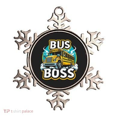 Funny Bus Boss School Bus Driver Back To School Gift Ornament