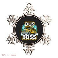 Funny Bus Boss School Bus Driver Back To School Gift Ornament thumb 0