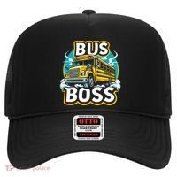 Funny Bus Boss School Bus Driver Back To School Gift Hat thumb 0