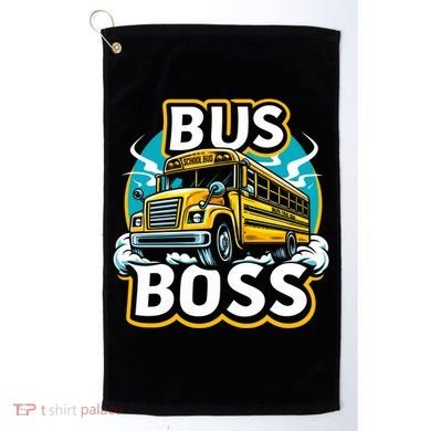 Funny Bus Boss School Bus Driver Back To School Gift Golf Towel