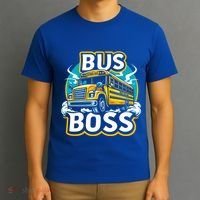 Funny Bus Boss School Bus Driver Back To School Gift T-Shirt thumb 3