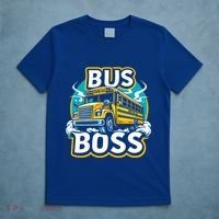 Funny Bus Boss School Bus Driver Back To School Gift T-Shirt thumb 5
