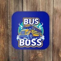 Funny Bus Boss School Bus Driver Back To School Gift Coaster thumb 0