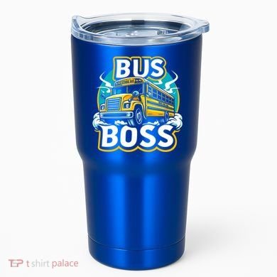 Funny Bus Boss School Bus Driver Back To School Gift Tumbler