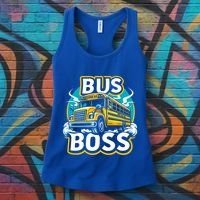Funny Bus Boss School Bus Driver Back To School Gift Women's Tank Top thumb 3