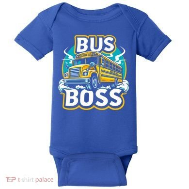 Funny Bus Boss School Bus Driver Back To School Gift Baby Bodysuit