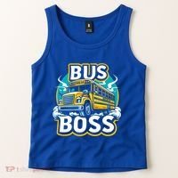 Funny Bus Boss School Bus Driver Back To School Gift Tank Top thumb 2