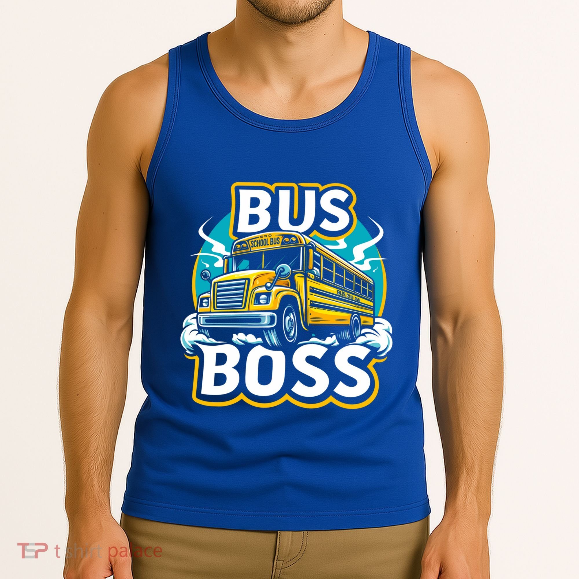 Funny Bus Boss School Bus Driver Back To School Gift Tank Top